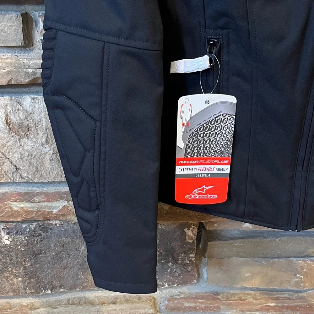 Alpinestars Isla Water Repellant Black Motorcycle Riding Jacket - Picture 4 of 16